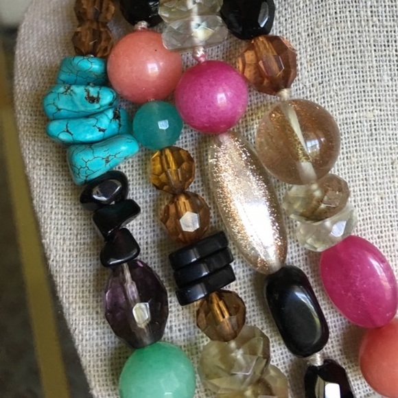 Stella & Dot | Stunning Retired Hand-beaded Versatile 'Carnival' Necklace - Picture 7 of 16